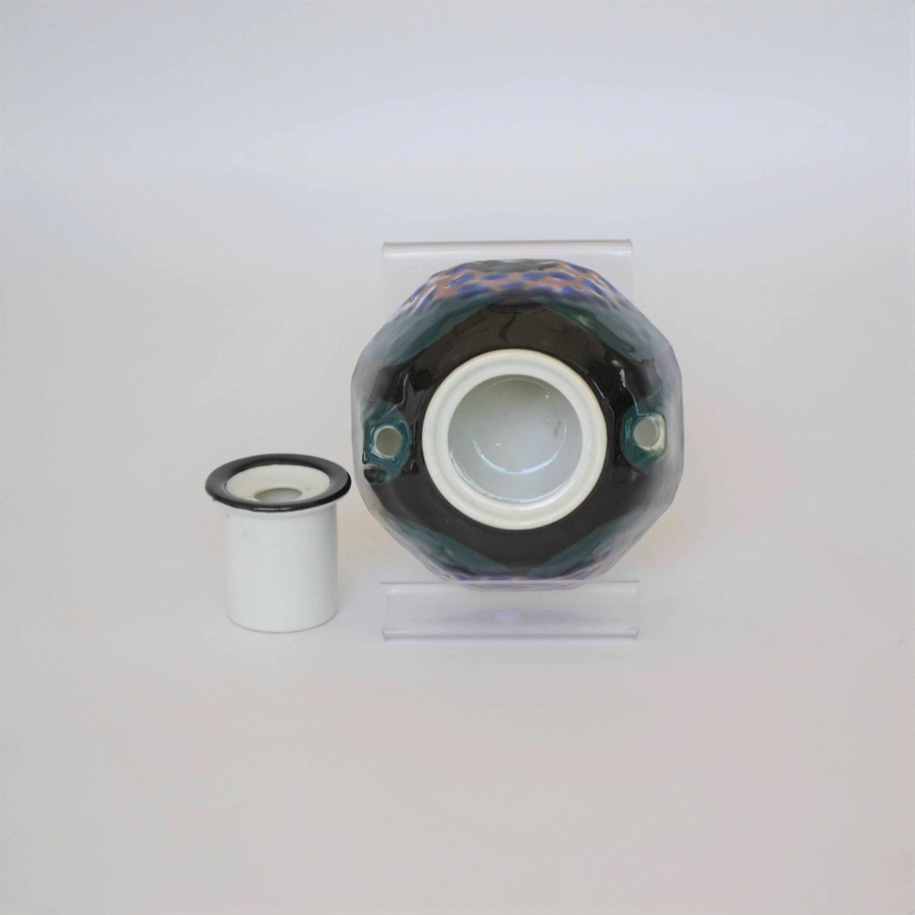Limoges porcelain inkwell by Camille Tharaud