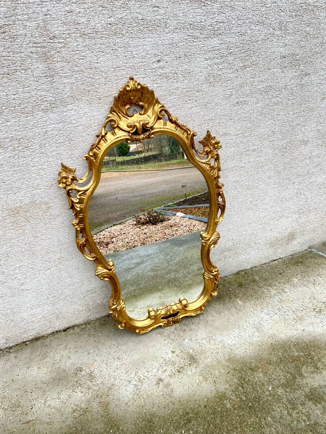 Baroque wooden mirror from the period