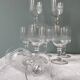 Set of 8 old glasses in Portieux crystal
