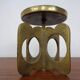 Brutalist Bronze Candle Holder, 1960s