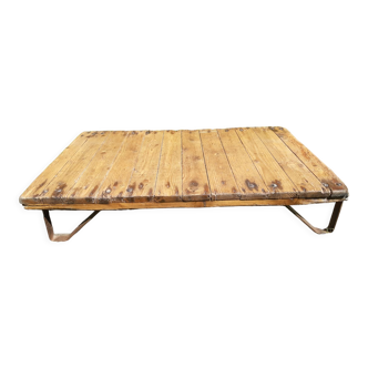 Coffee table factory tray base industrial deco iron