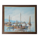 Oil painting on canvas Fishing port in Africa signed Raymond Lafaille
