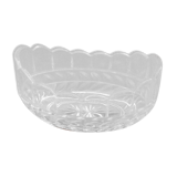 Fruit cup basket moulded glass generous chisel work