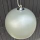 2 round metal pendant lights, Sweden 1980s