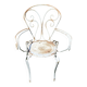 Fauteuil de jardin fer forgé vintage 1950