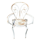 Fauteuil de jardin fer forgé vintage 1950