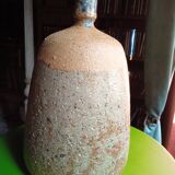 Large Vallauris sandstone lamp base (1975)