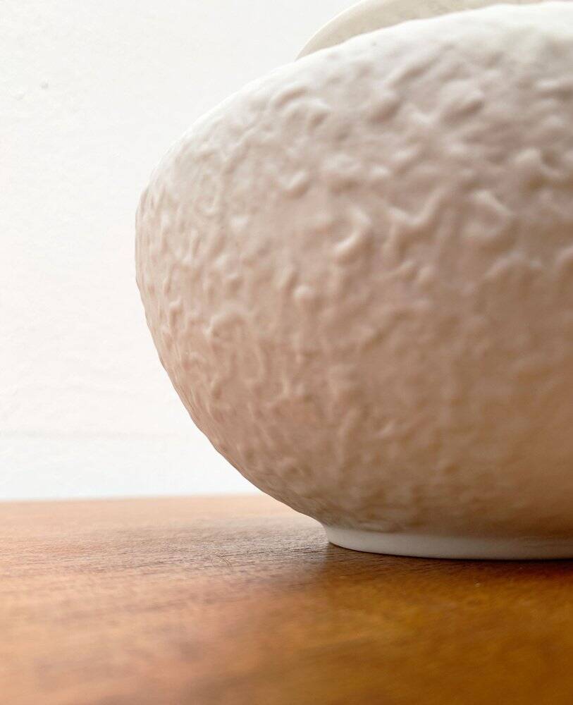 German ceramic vase mid-century style from Porzellanfabrik Metzler & Ortloff, 1960s