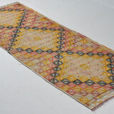 Anatolian handmade kilim rug 234 cm x 94 cm