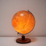 Mid-Century Light Glass Globe With Wooden Base by Paul Rath, 1950s
