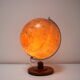 Mid-Century Light Glass Globe With Wooden Base by Paul Rath, 1950s