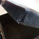 Old black suitcase
