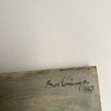 Landscape painting, oil painting 1947