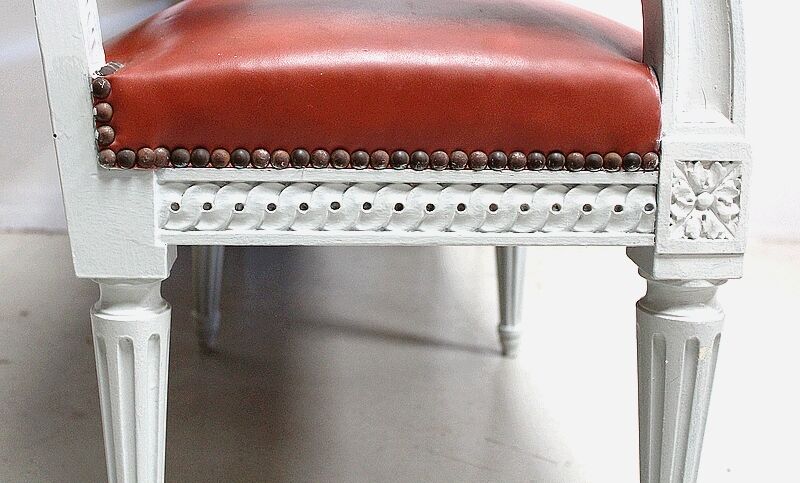 Beech children's bench, Louis XVI style, Early 20th century