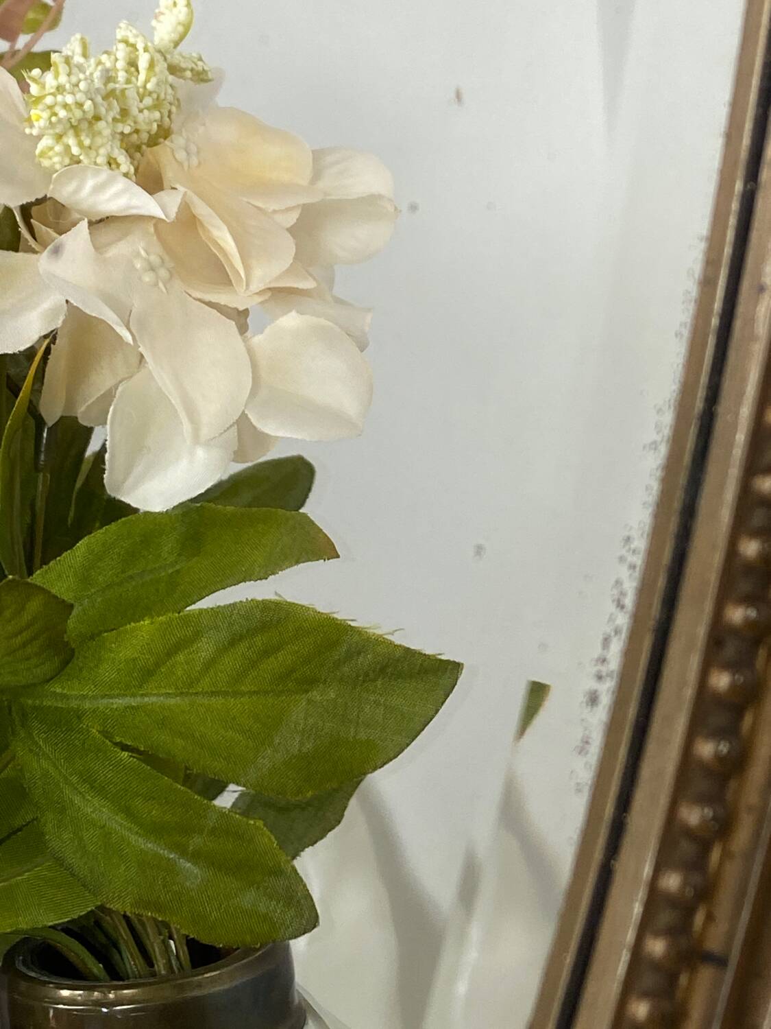 Miroir ovale ancien en bois