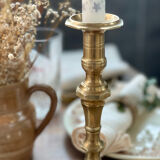 Pair of brass candle holders
