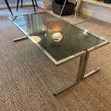 Vintage chrome coffee table