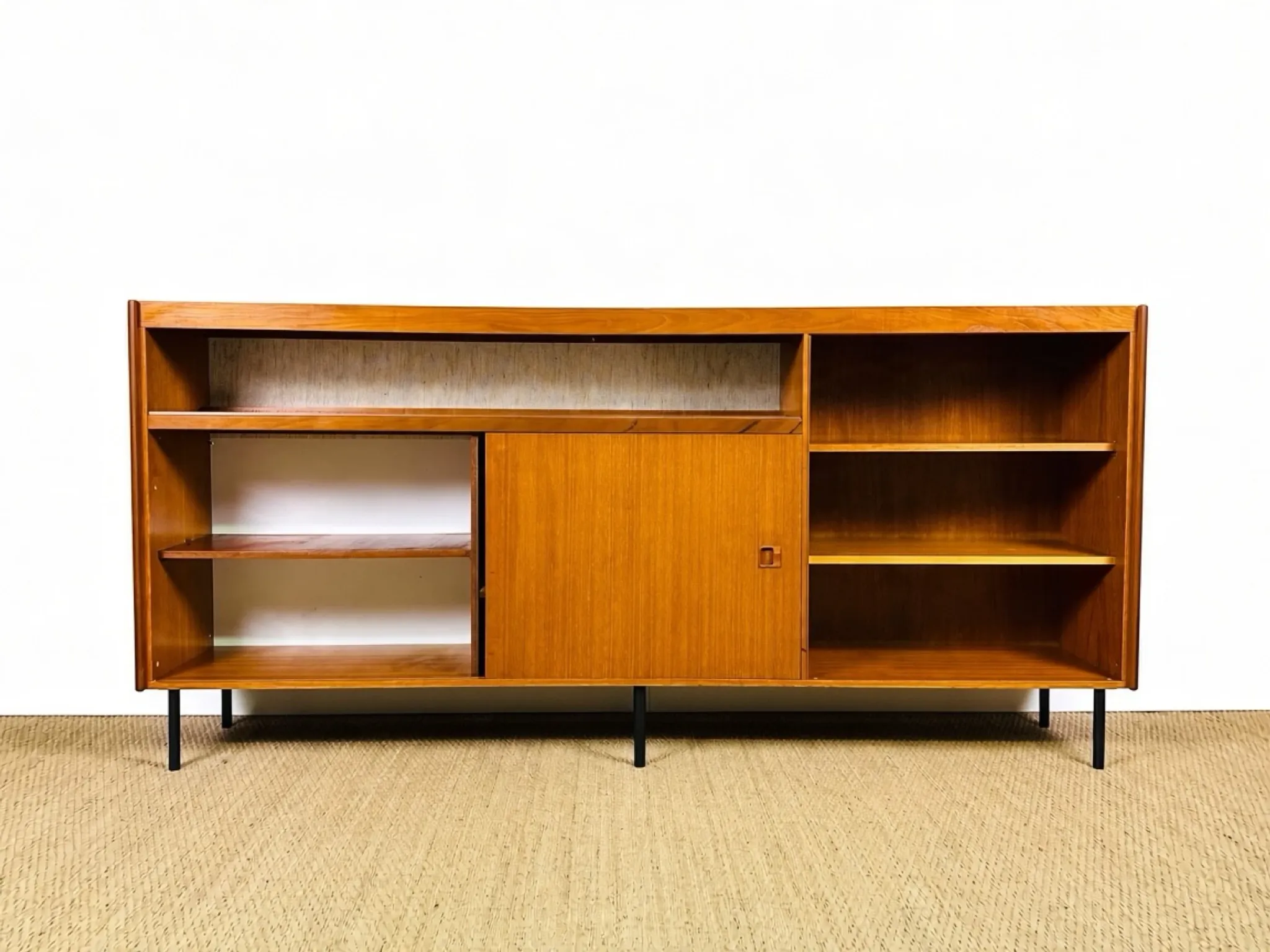 Enfilade scandinave haute en teck 1960