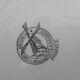 6 flat plates Faience Orchie Moulin des loups