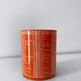 Vintage plastic pencil pot 80s