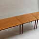 Scandinavian long teak coffee table set of 4 nest of tables 1960s