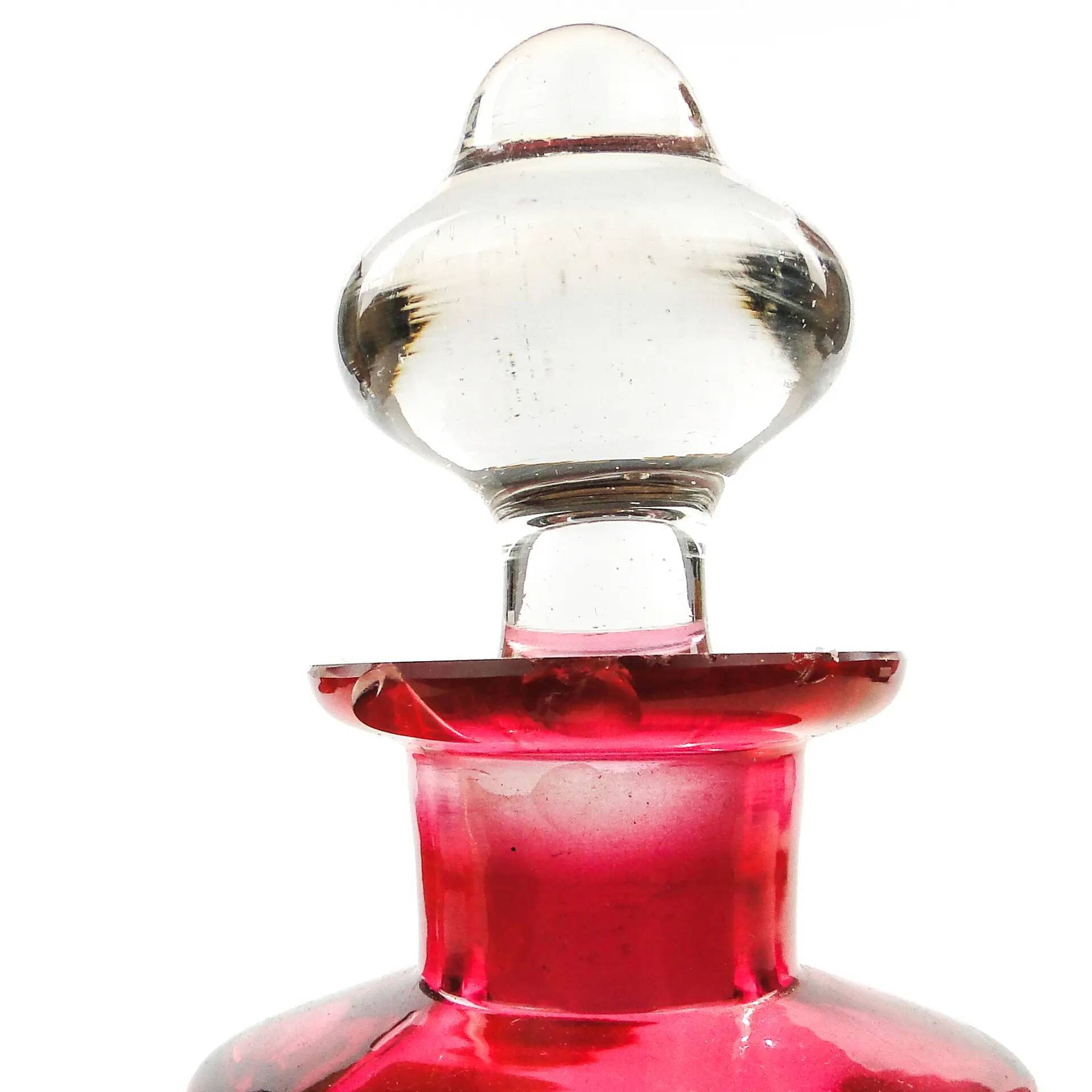 Carafe, Art Nouveau, glass, France, early 20th century