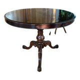 Table guéridon Napoleon III en acajou époque XIXe