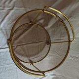 Vintage serving trolley with smoked glass from the 1970s