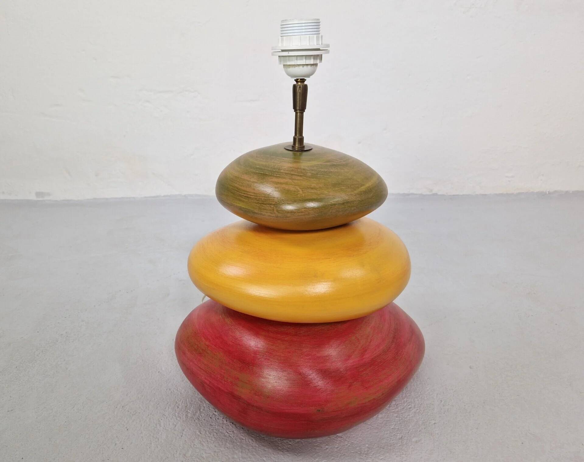 François Chatain pebble lamp, France 1980s