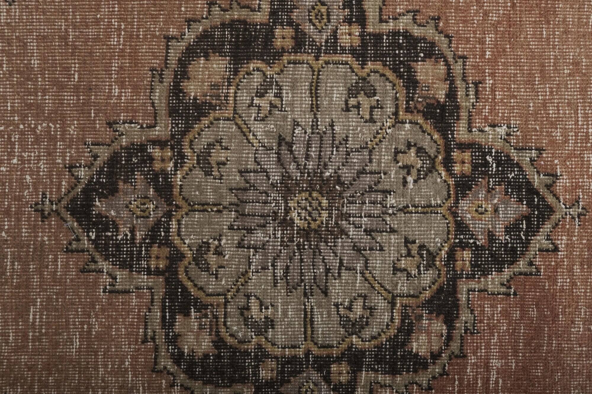 Vintage Turkish hallway rug 118x388 cm