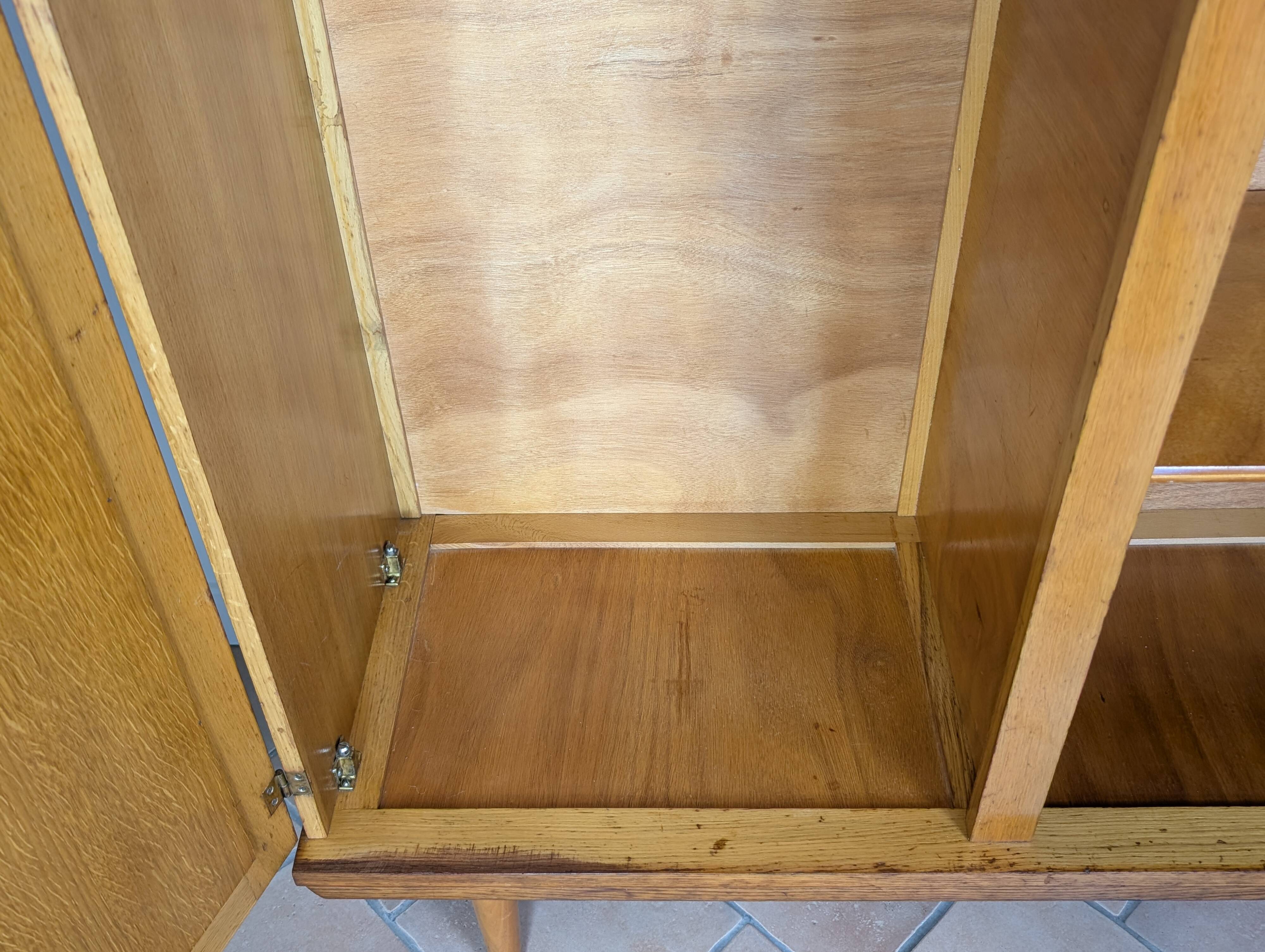 Wood and rattan wardrobe 60'