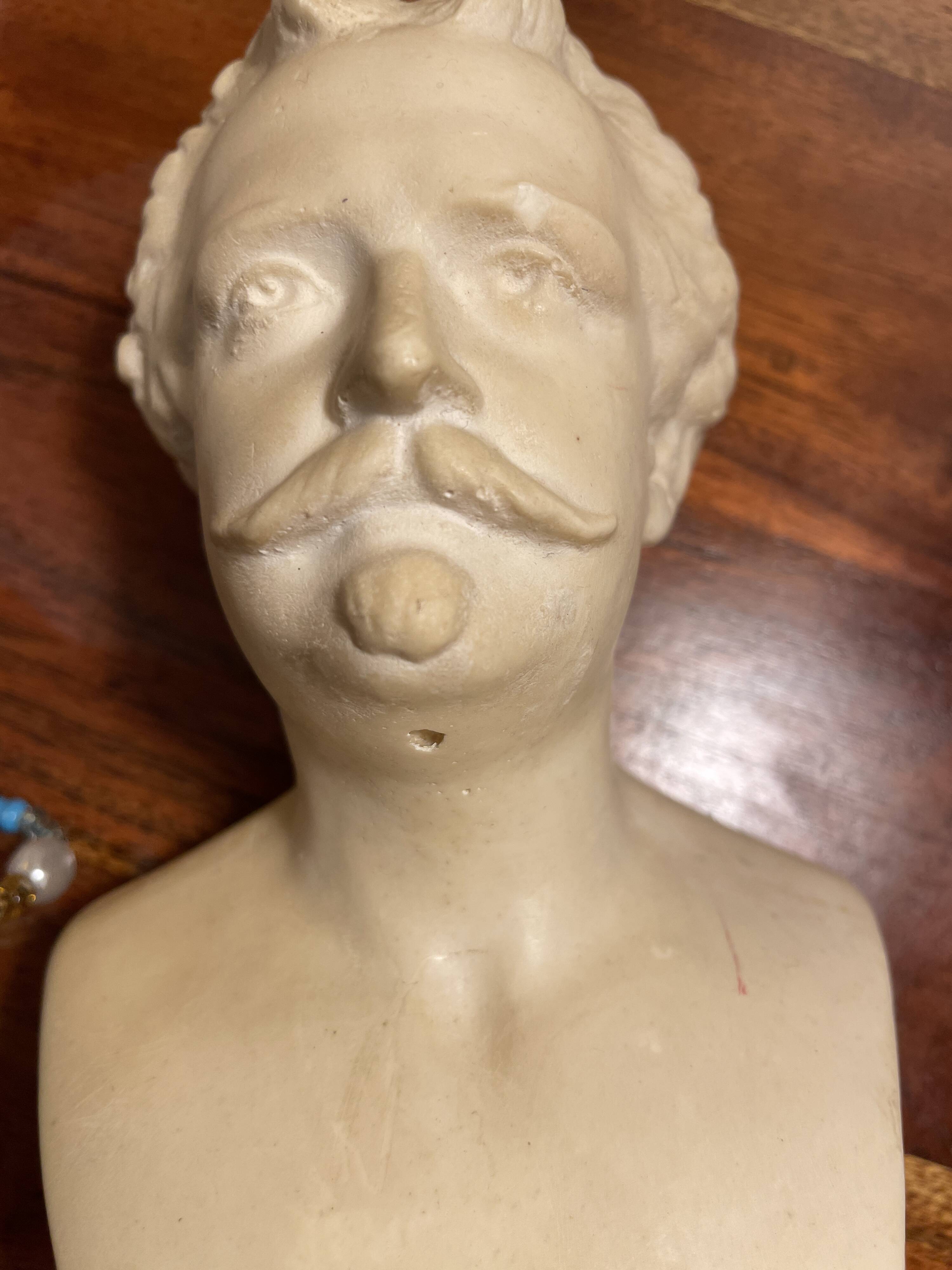 Strauss bust in plaster