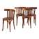 Antique bentwood chairs in Thonet style – Central Europe, circa 1930 #4 – Set of 4 pieces