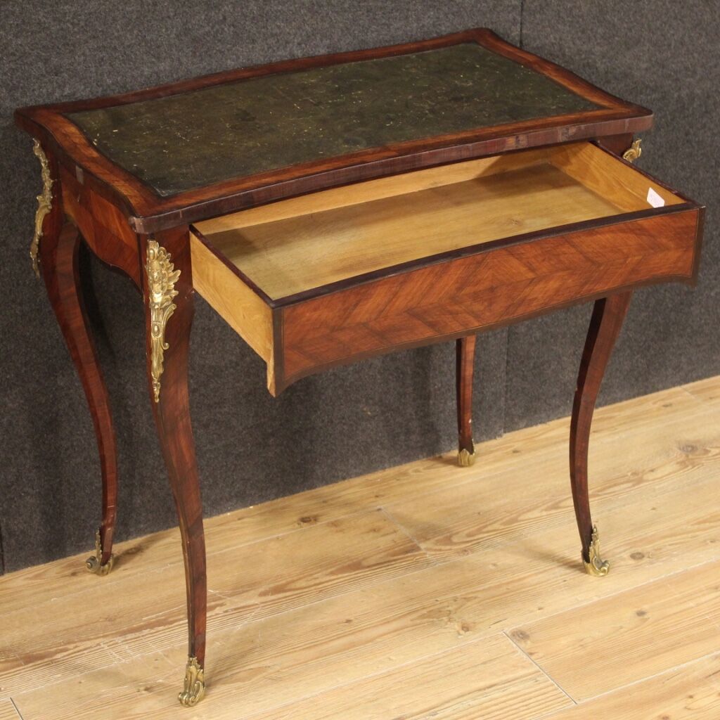 Writing desk in inlaid wood