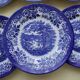 6 Broad Hurst Staffordshire English Porcelain Dessert Plates
