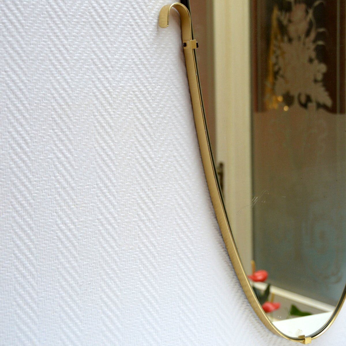 Mirror edge brass vintage 66x44cm