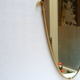 Mirror edge brass vintage 66x44cm