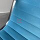 EA-124 office chair, aluminium chair, Hop Sak, turquoise blue, by Charles & Ray Eames for Vitra, Norway, 2000s. Swivel and tilt function.