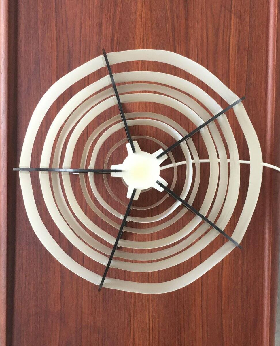 Mid-century Danish plastic table lamp by Flemming Brylle & Preben Jacobsen