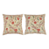 SET OF 2 - 100% Silk Accent Pillow Covers. Embroidered Cushions. Handmade Throw Pillows. Traditional Toss Pillows