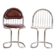 Duo of metal chairs attributed to Gastone RINALDI