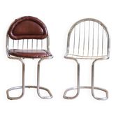 Duo of metal chairs attributed to Gastone RINALDI