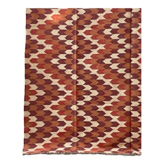 Tapis kilim fait à la main, multicolore, jute Dhurrie, indien traditionnel