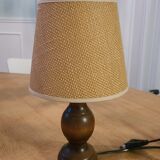 Lampe à poser en bois vintage