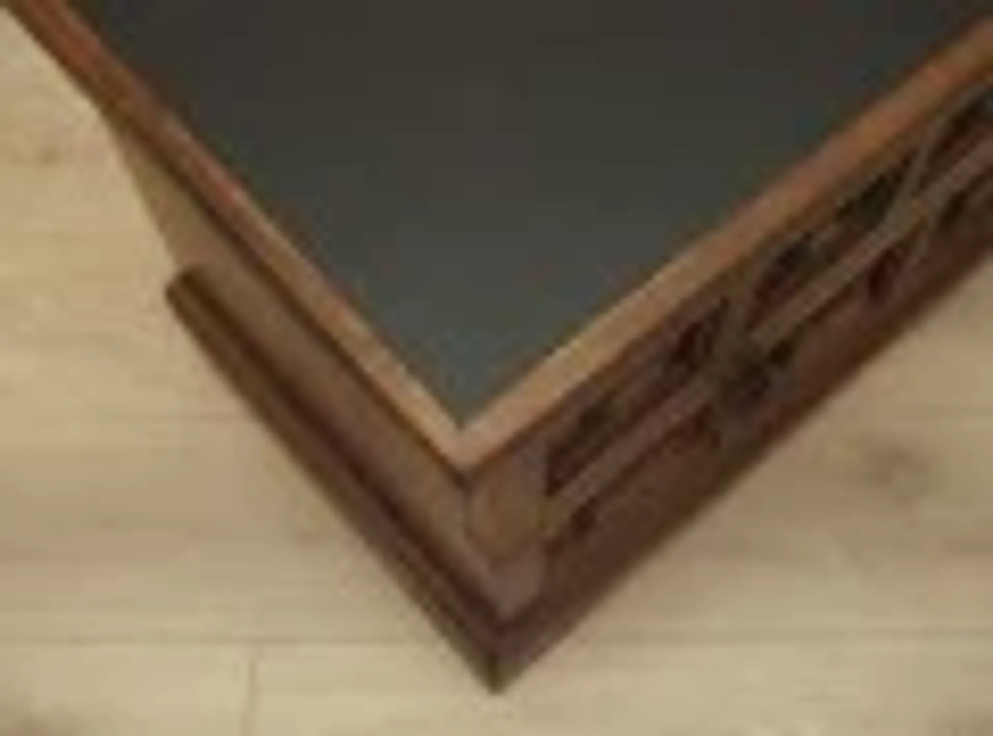 Danish chest of drawers with panelled fronts, oak veneer, 1970s