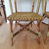 Pair of rattan chairs 3 colors 1920