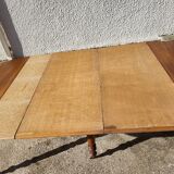 Table 6 feet in walnut with 3 extensions of the xix th century n23
