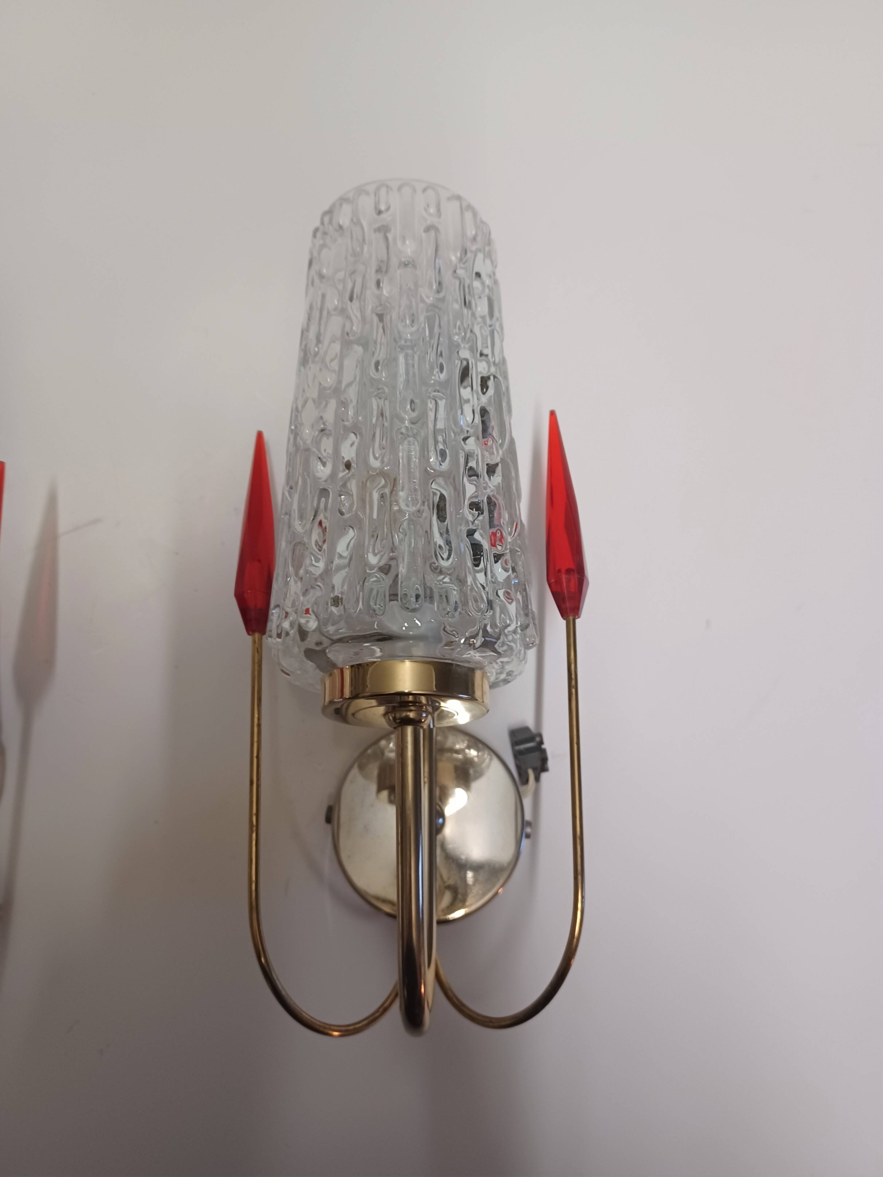 Pair of wall sconces 1960