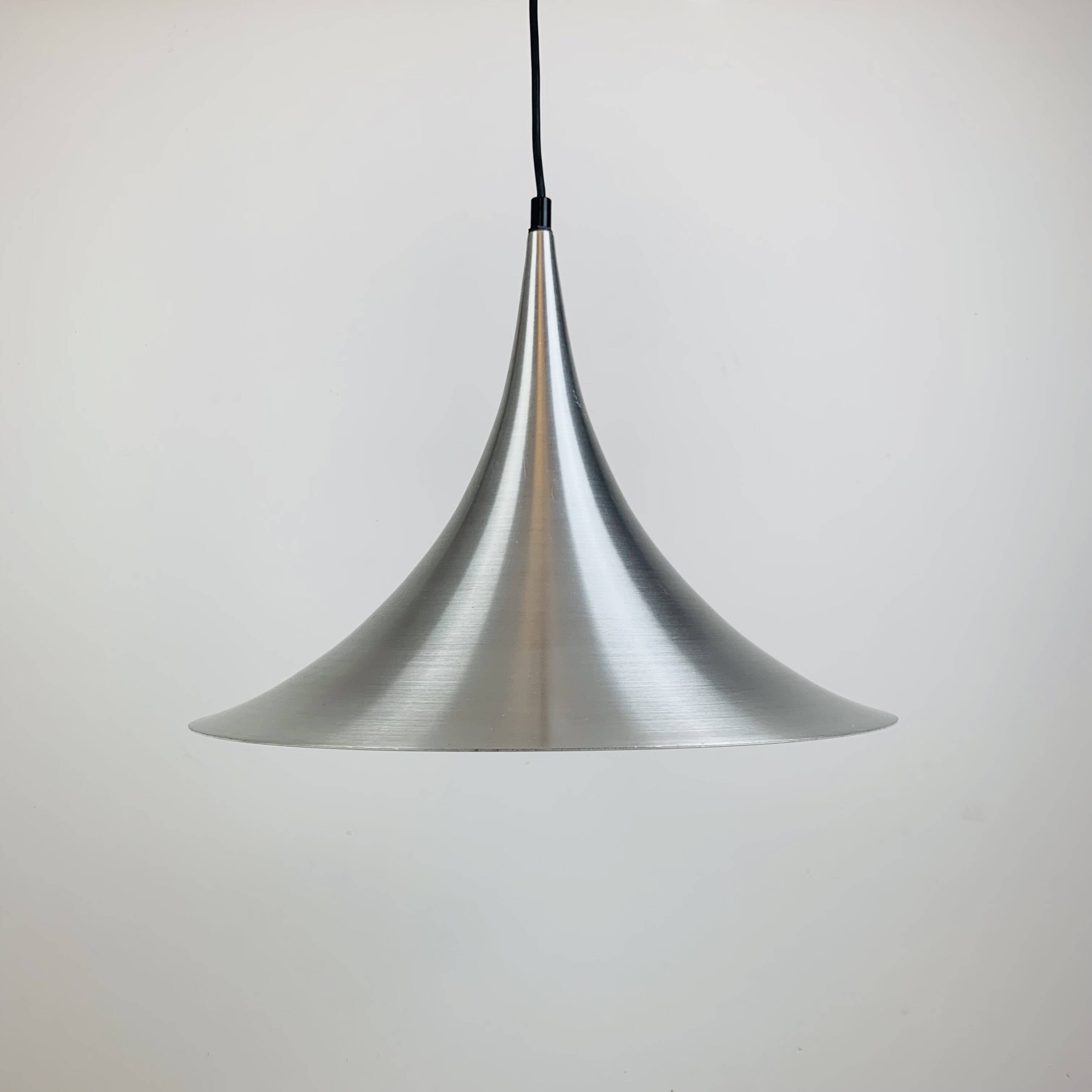 Suspension tulipe scandinave acier brossé space age