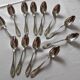 12 silver-plated dessert spoons by Félix Frères